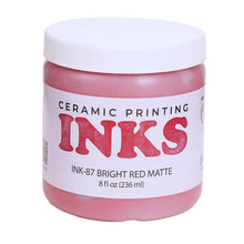 Load image into Gallery viewer, Bright Red Matte Ceramic Ink Amaco INK-87 34005E