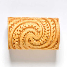 Load image into Gallery viewer, MKM Large Handle Roller Maori Spirals 2 RL-022