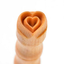 Load image into Gallery viewer, Mini Round Stamp Heart in Heart SMR-069
