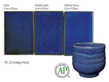Load image into Gallery viewer, Indigo Float 35430R Potter's Choice Cone 5 Glaze (Pint) Amaco PC-23