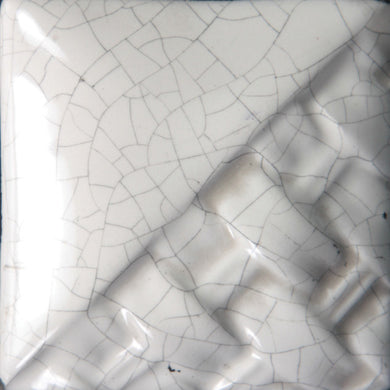 White Crackle RK-103 Raku Mayco Pint