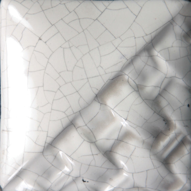 White Crackle RK-103 Raku Mayco Pint